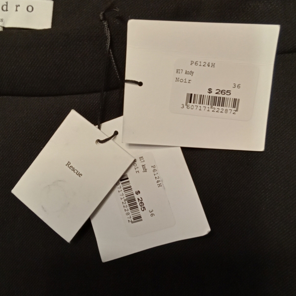 Sandro Noir "Andy" Pants NWT - Picture 9 of 11